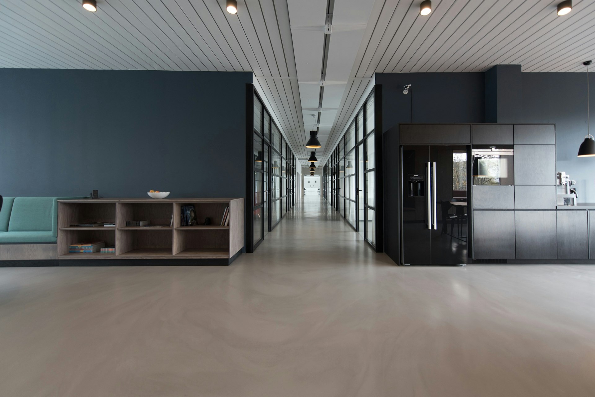 Modern corporate office workspace